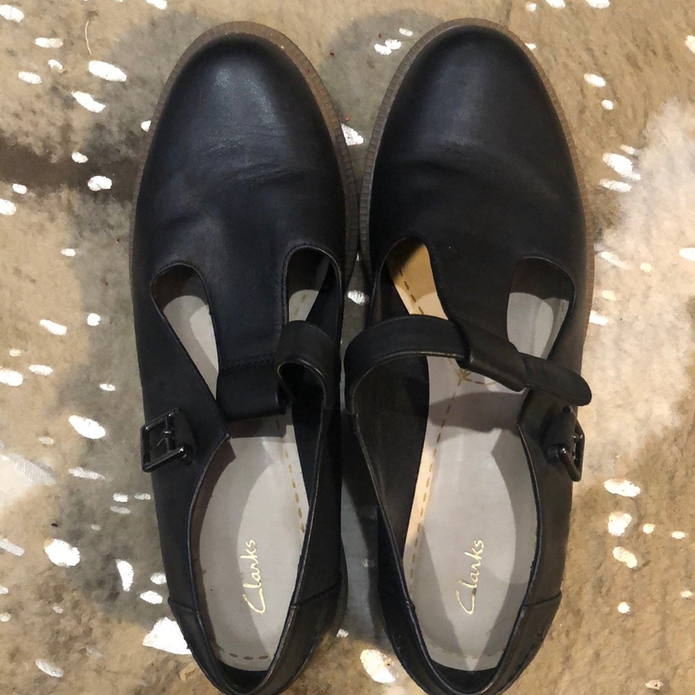 UK-Made Clark’s T-Strap Mary Janes